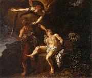 Pieter Lastman The Angel of the Lord Preventing Abraham from Sacrificing his Son Isaac oil painting reproduction